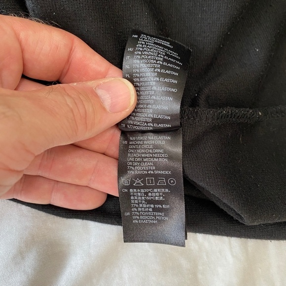 H&M Women's Black Long Sleeve Straight Sheath Mini Pullover Dress Size Medium - Picture 7 of 16